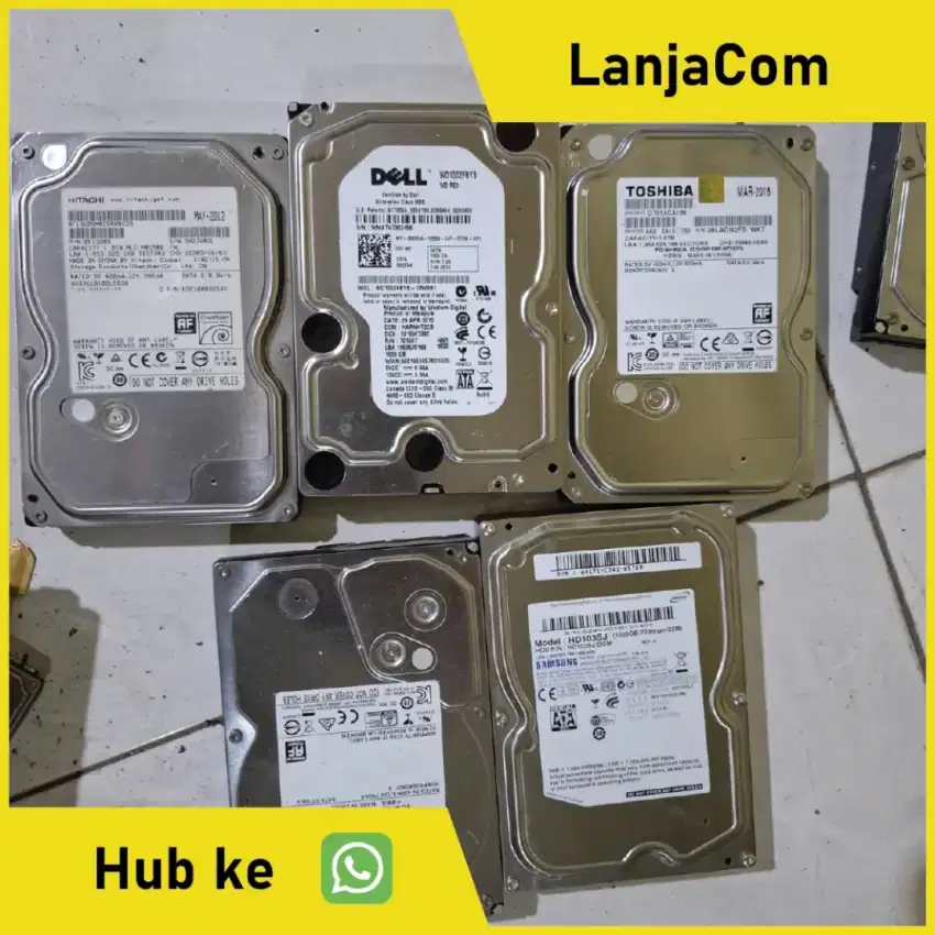 Terima hardisk server bekas