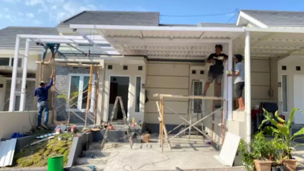 Kanopi besi minimalis atap alderon