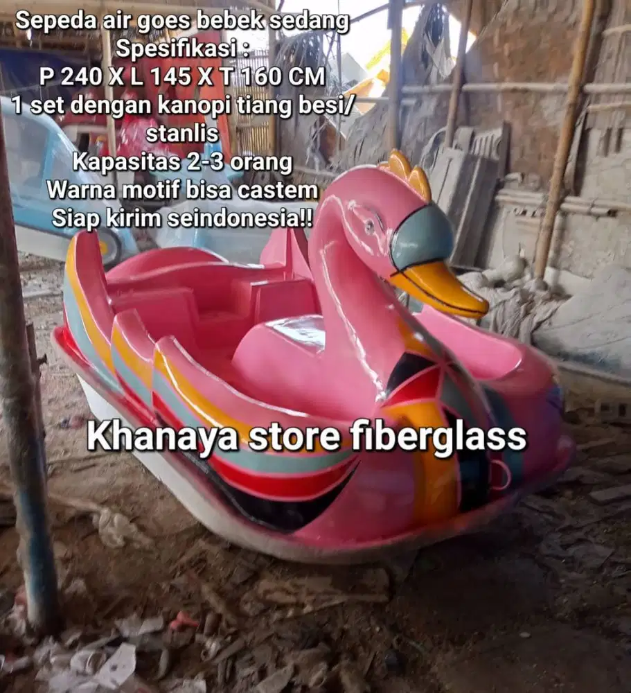 Sepeda Air Gowessepeda air angsa,perahu goes angsa pink,permainan baru