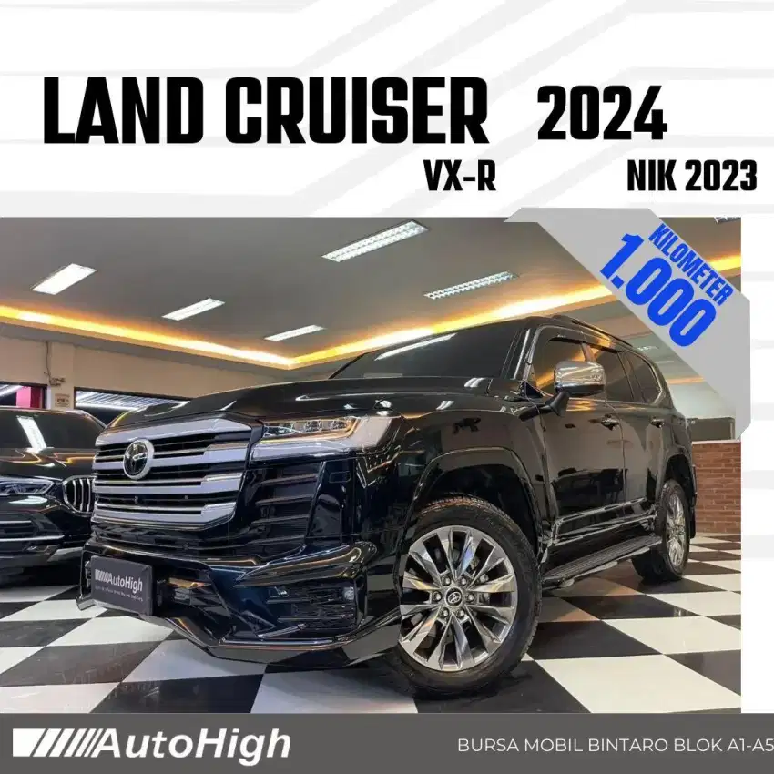 DP10% [Km1.000] Land Cruiser VX-R 2023 Black / GR Reg 2022 #AUTOHIGH