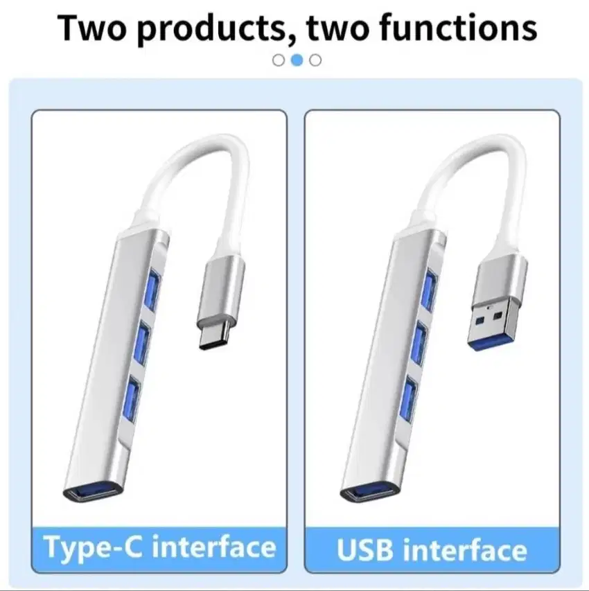 USB 3.0 Tipe C HUB 4 Port High Speed 4in1 Cocok tuk Laptop PC Desktop