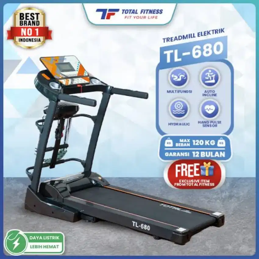 Treadmill elektrik tl 680 garansi 2 tahun buktikan dengan cara belanja