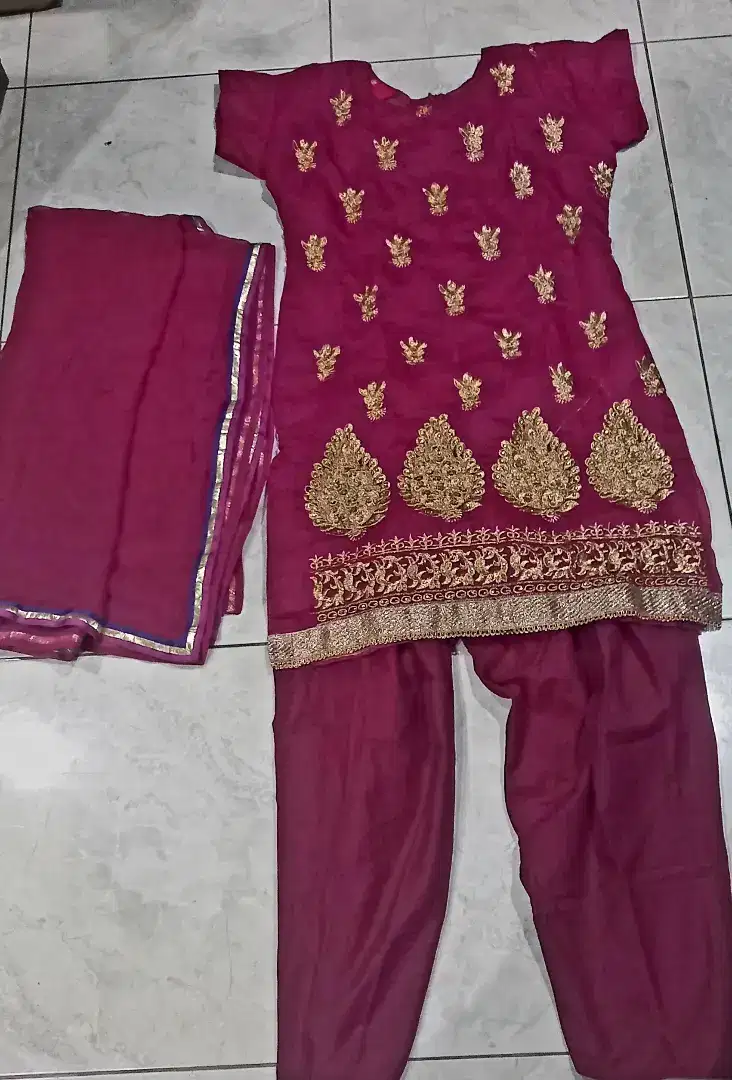 Preloved baju india setelan lengkap kurti set