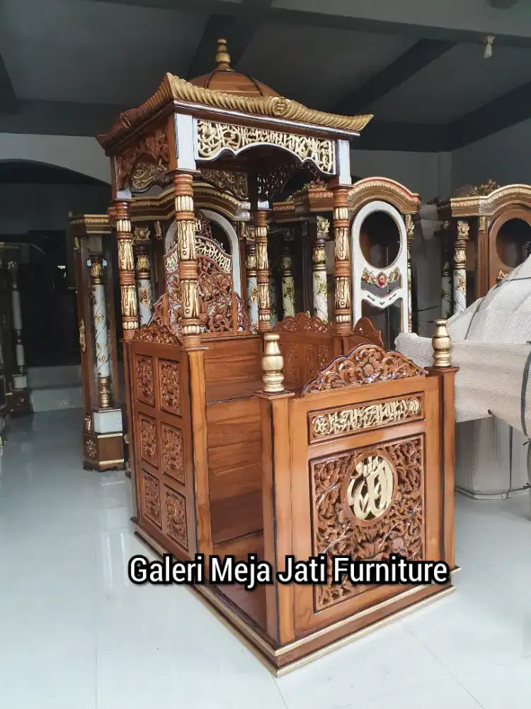 mimbar masjid podium kubah