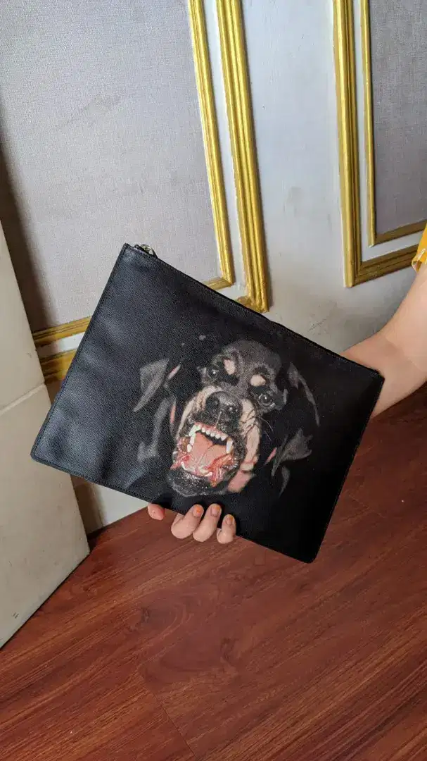 GIVENCHY Rottweiler Flat Clutch ORIGINAL (Large Size Fit For Ipad)