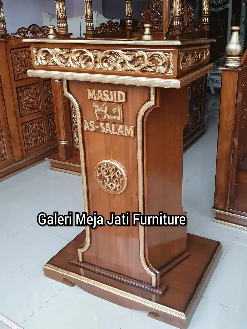 mimbar masjid podium nama