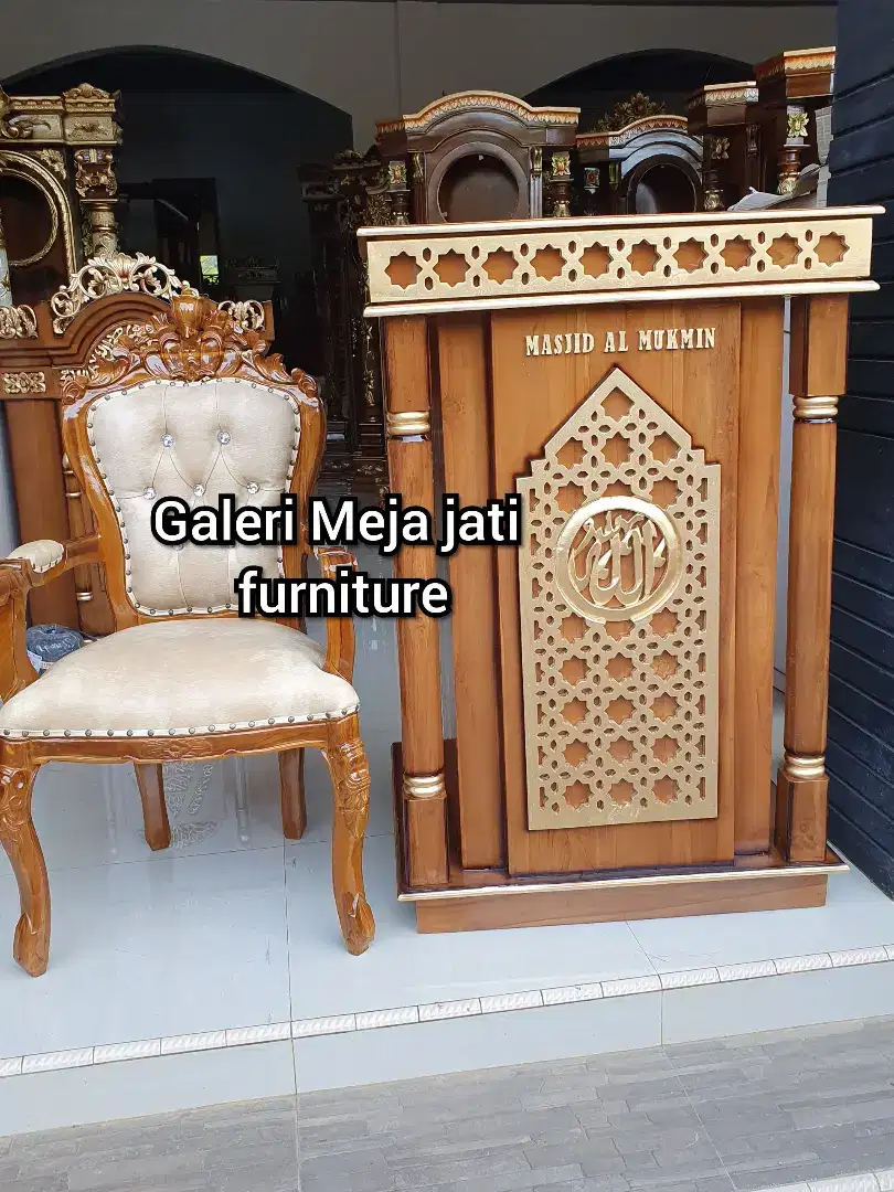 mimbar natural podiuk masjid