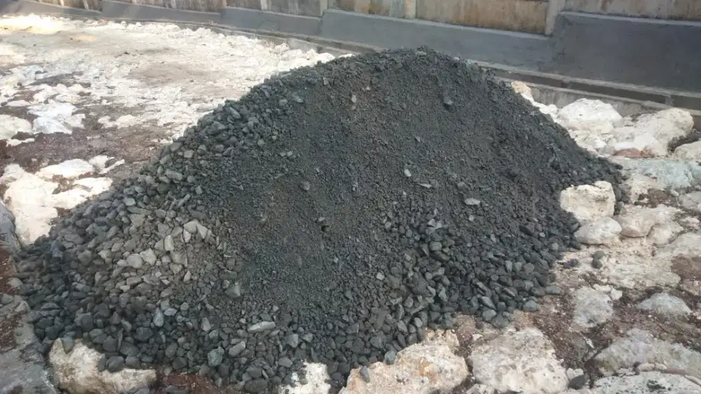 Batu makadam pasir cor hitam sirdam sirtu