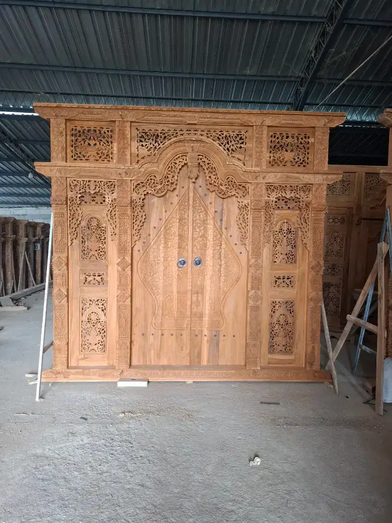gebyok jati 300x270 cm ready stock