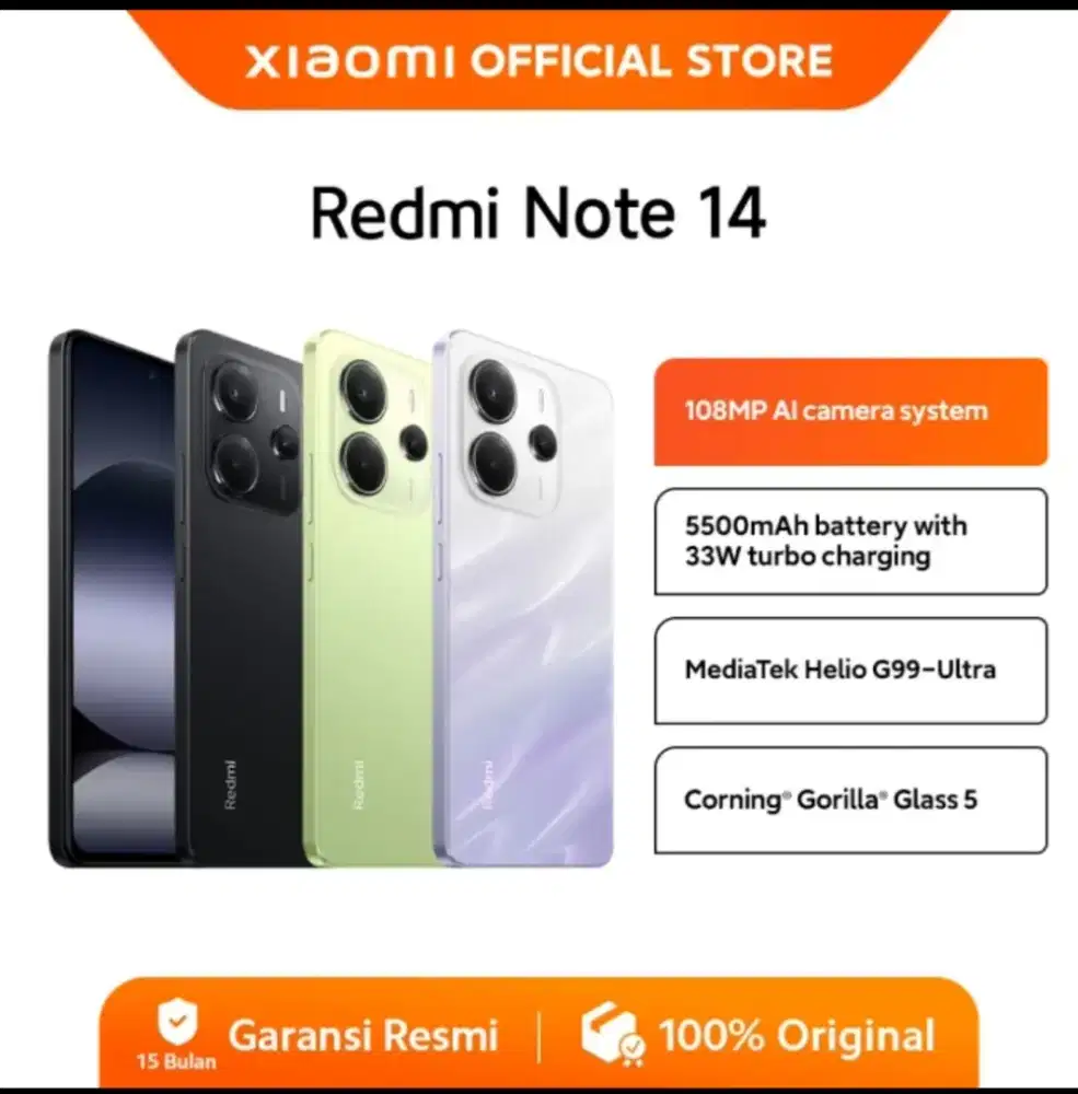 XIOAMI REDMI NOTE 14 8/256