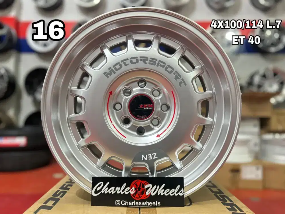 VELG MOTORSPORT RING 16 HYPER SILVER