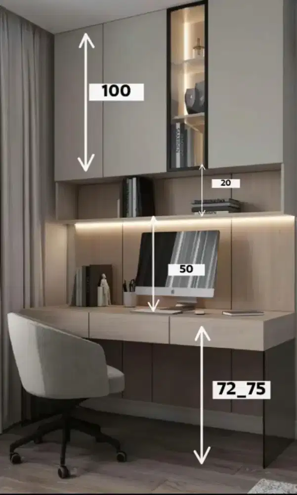 Serfis / Renovasi kitchen set, backdrof tv ,emari kantor , bisa custom