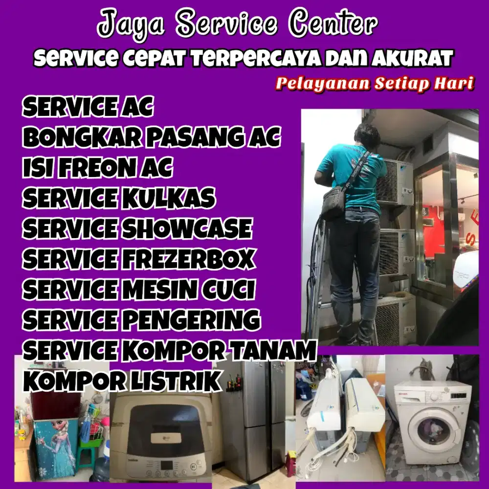 Service AC Kulkas Frezer Servis Mesin Cuci Bongkar Pasang AC Pakuwon