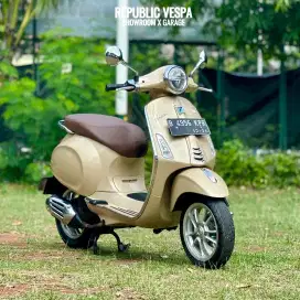 Vespa Primavera IGET ABS LED 150 Tahun 2019 warna Coklat Muda