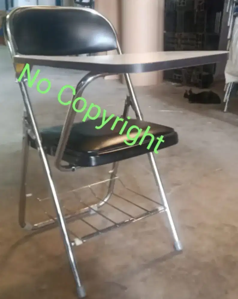 Kursi kuliah lipat, kursi sekolah lipat ada meja nya
