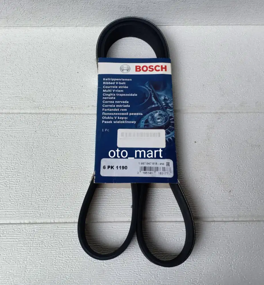 V-belt Bosch 6PK1190 Original BMW M73 750i Made in France belt fanbelt