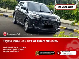 [ KM ANTIK 1RB ] Toyota Raize 1.2 G CVT AT Hitam 2024/2025