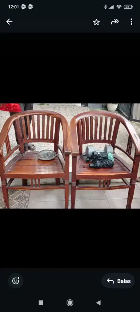 Jual kursi dan meja bahan jati