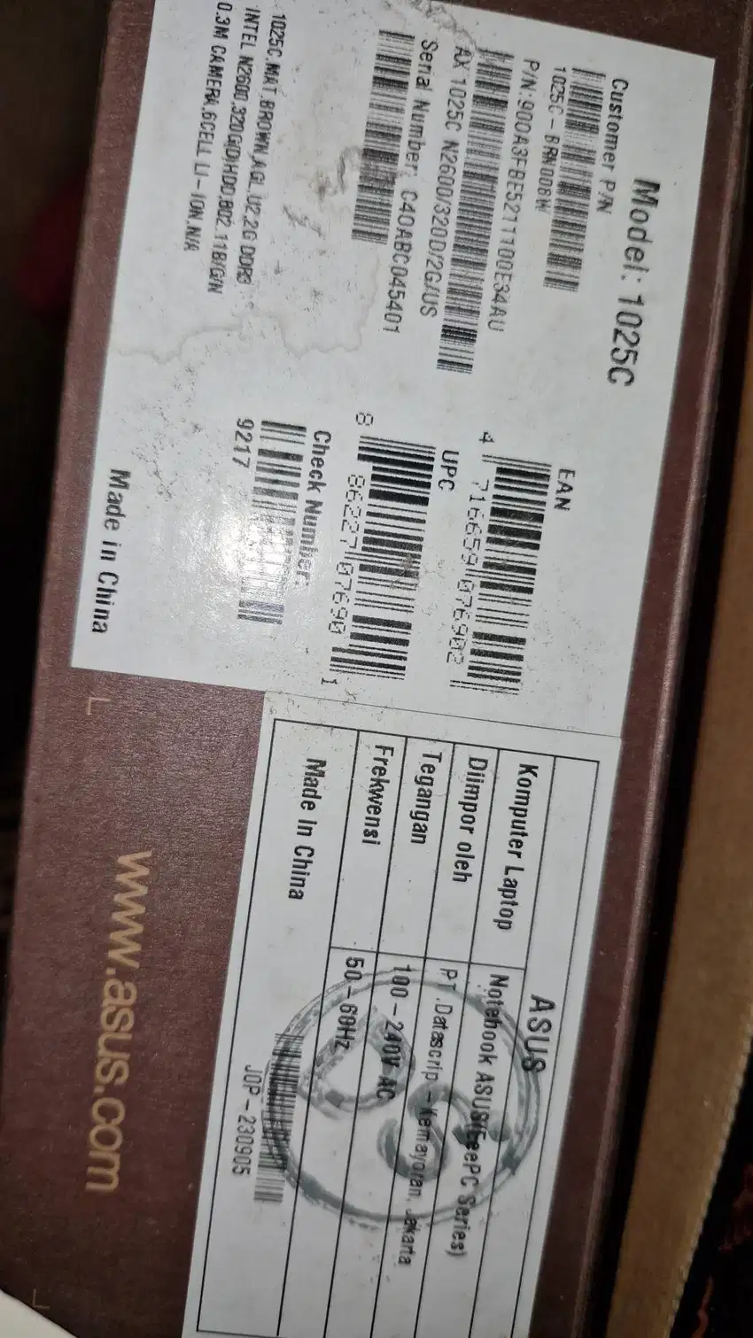 DIJUAL NOTEBOOK ASUS JOGJA NEGO