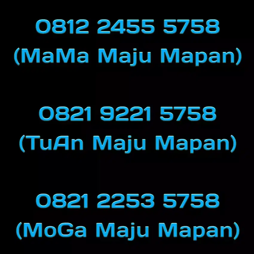 Perdana Cantik Nomor Hoki Exsclusive Berkarakter Telkomsel 5758