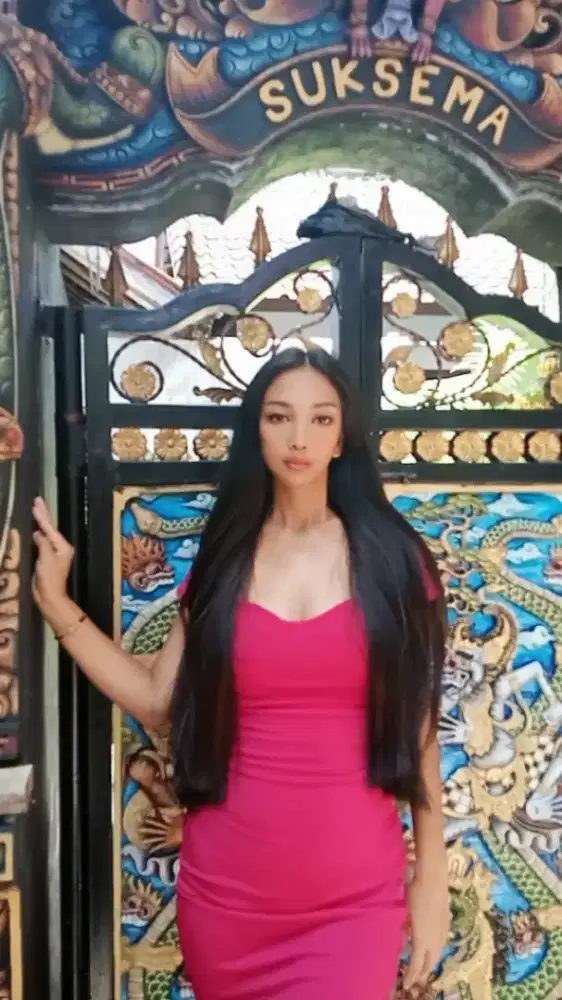 Sexy bodycon dress Ketat panjang di bawah lutut Umalas