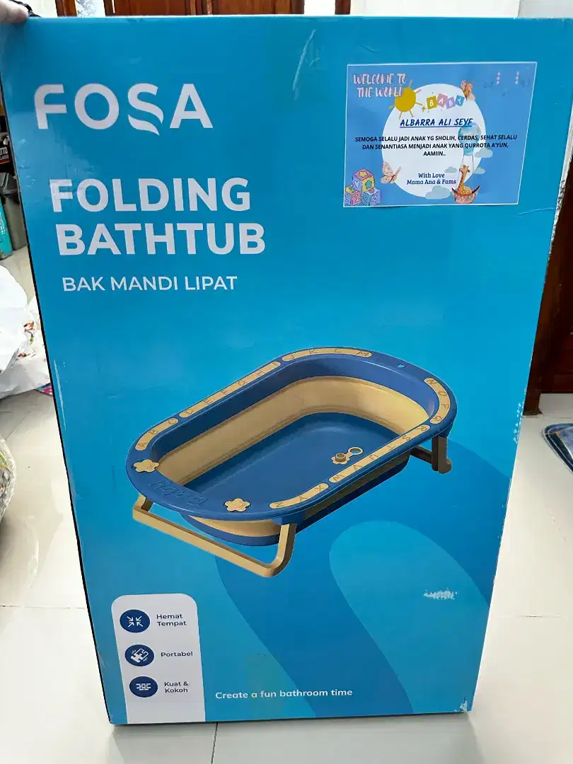 Fosa folding bathtub bak lipat bayi