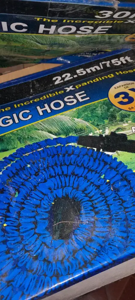 Selang air magic hose 22,5 meter 75 feet flexible utk kebutuhan taman.