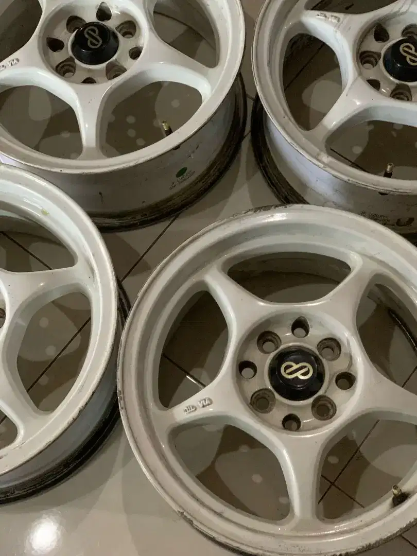 Velg 15 enkei tulang racing double pcd 4x100/114