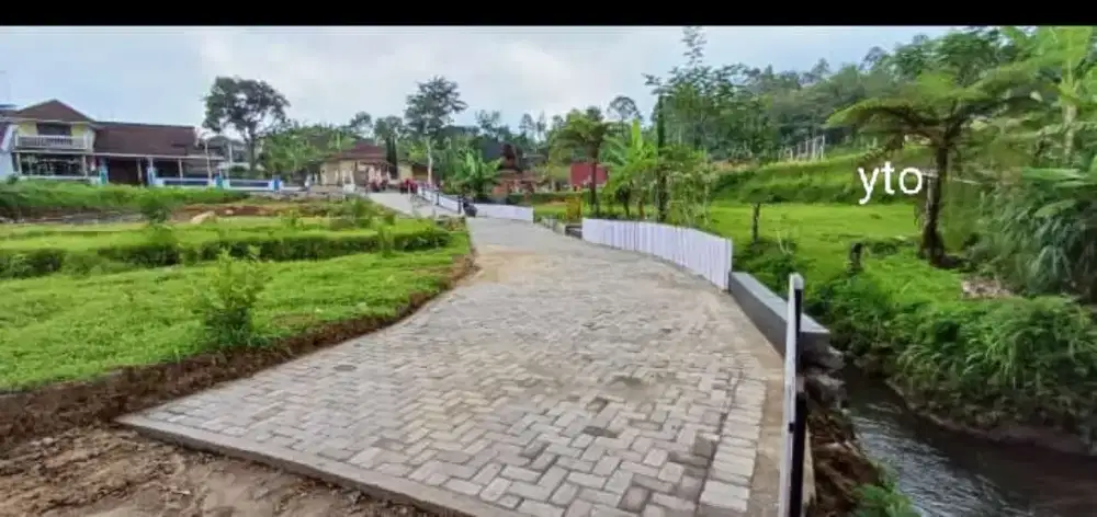 Jual tanah pekarangan lokasi dekat wisata senatah lt 141m hrg 350jt ng