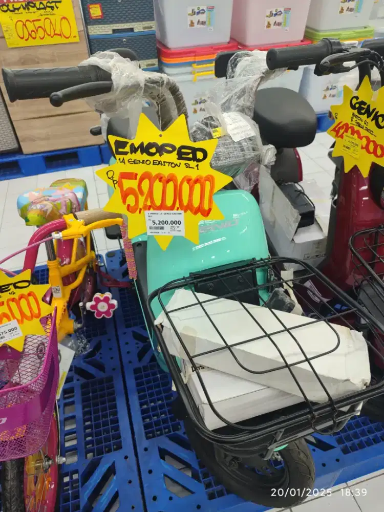 Sepeda Elektronik Genio bisa cicilan bunga ringan