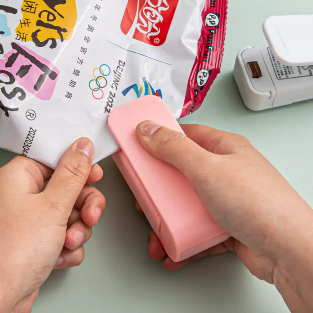 Alat Perekat Plastik Snack  Sealer Pengemas Makanan Press Kemasan Mini