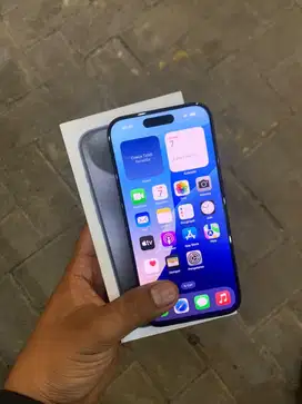 Iphone 15 pro 128gb mulus terawat fullset aman no minus