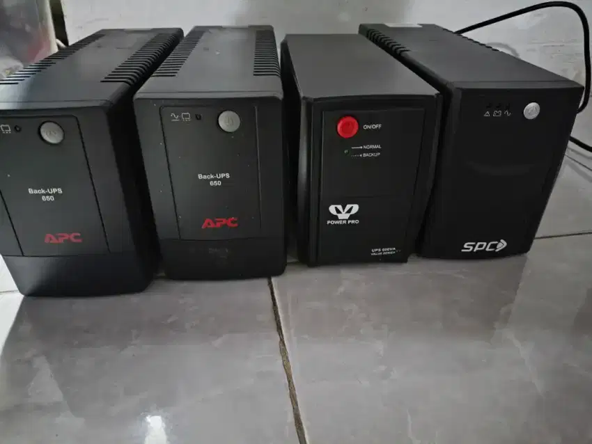 UPS Stabilizer bekas kosongan merk (APC650,power Pro, SPC)