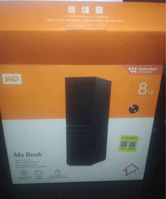Harddisk Eksternal wd my book 8 tb garansi on 6-Oct-2027