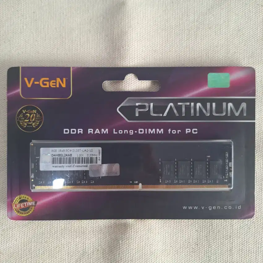 RAM PC V-Gen DDR4 8GB 2133Mhz