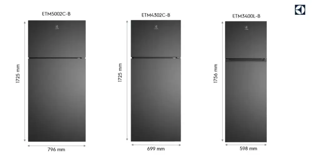 Kulkas dua pintu Electrolux