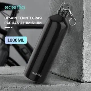 Ecentio 1000ml tumbler aluminium  botol minum olahraga cangkir air ola