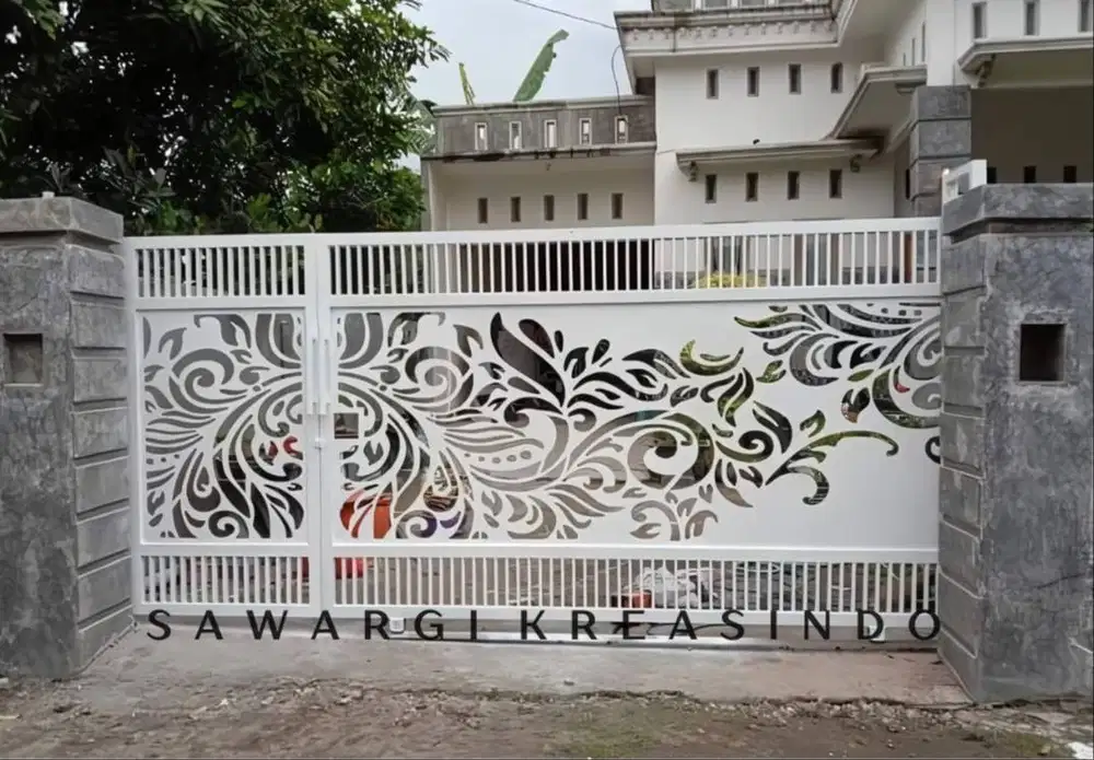 Pagar modern laser cutting bandung | sawargi kreasindo