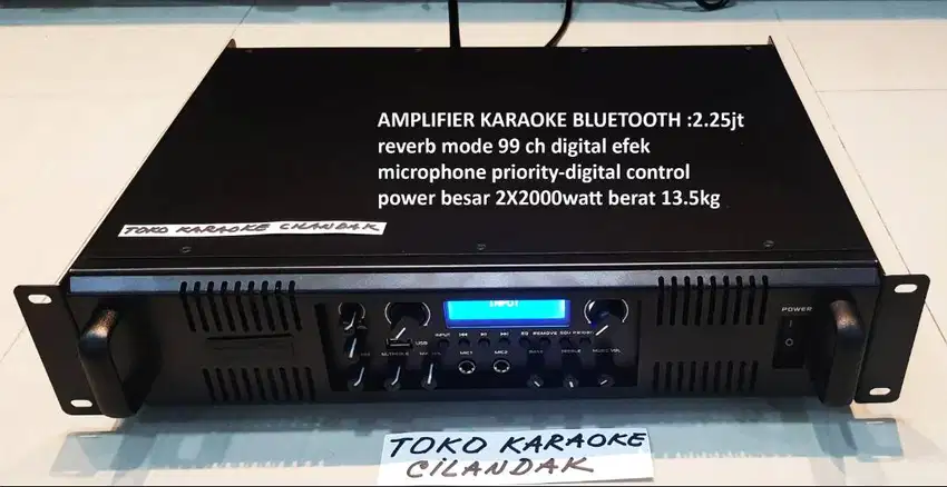 AMPLIFIER KARAOKE harga 2.25juta COCOK UNTUK KARAOKE RUMAHAN KANTOR TE