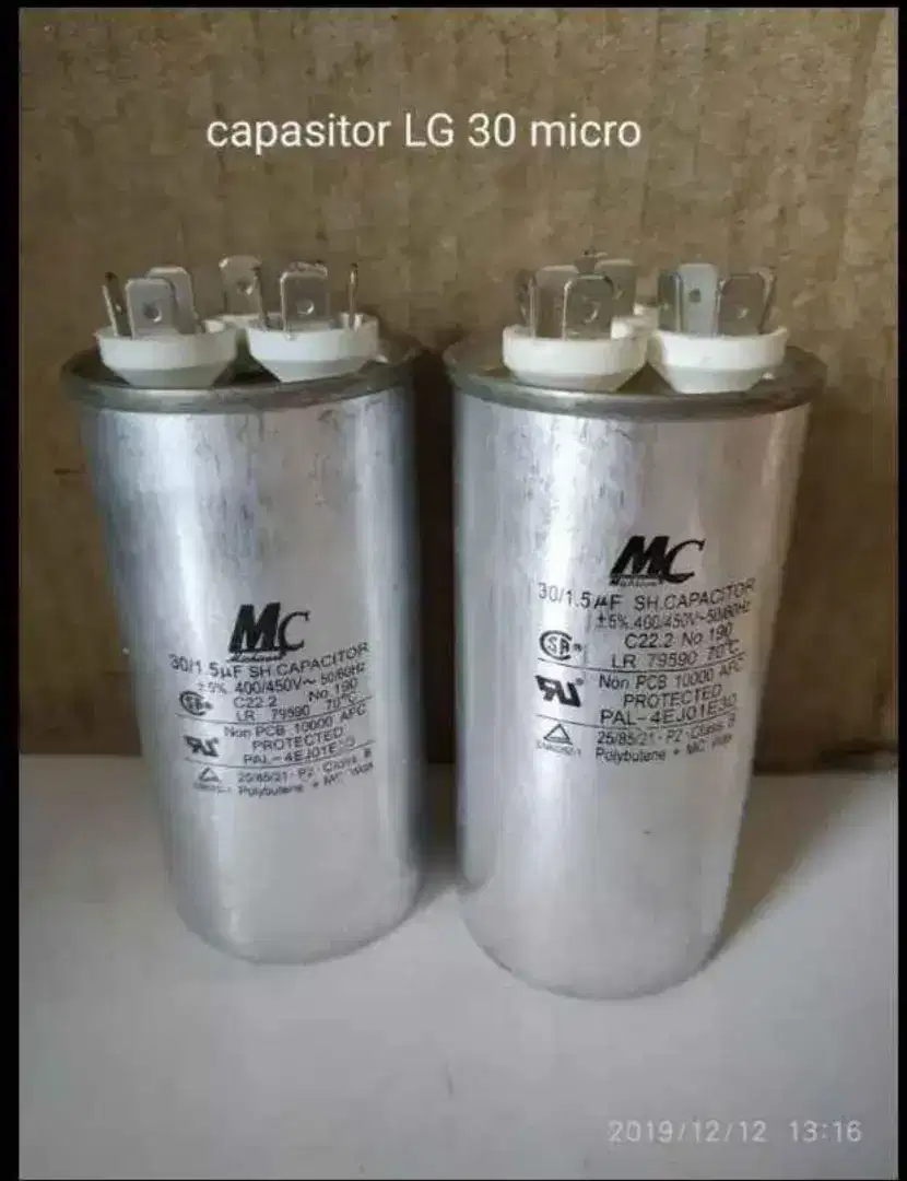Kapasitor AC LG merk MC 30 mikro