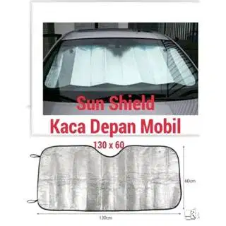 Sun Shield Sunshield Pelindung Panas Dashboard Tirai Kaca Depan Mobil