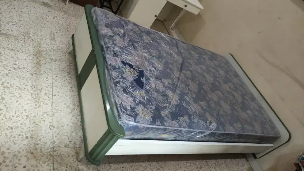 Ranjang Jati+Spring Bed 130x200