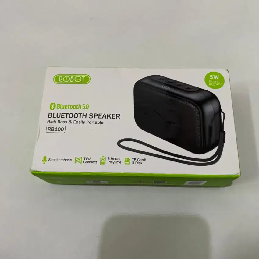 Speaker Bluetooth Robot RB100 TWS HiFi Portable Wireless