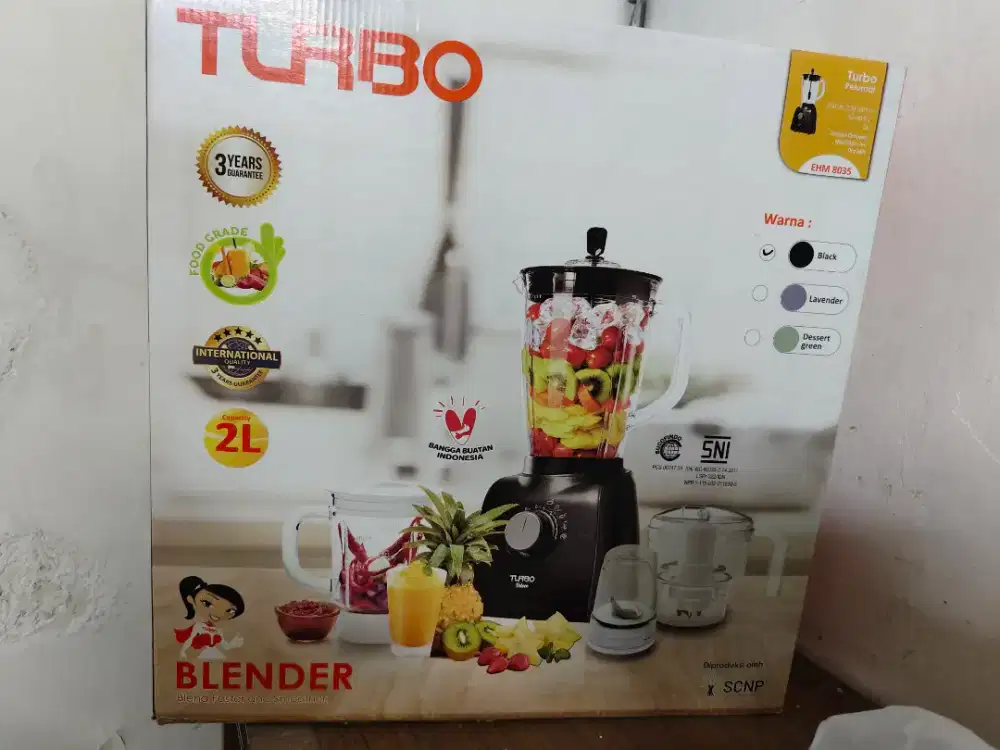 Turbo blender plastik 4 in 1 ehm8035