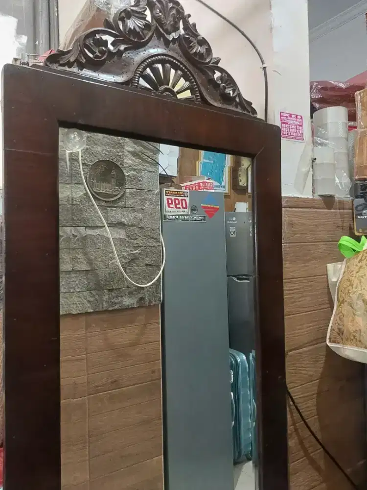 Meja rias full jati tua vintage kaca bisa full badan