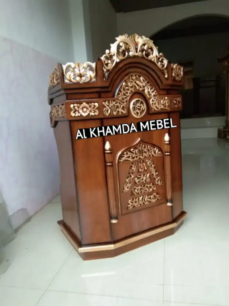 mimbar masjid mushola khutbah free ongkir area jawa