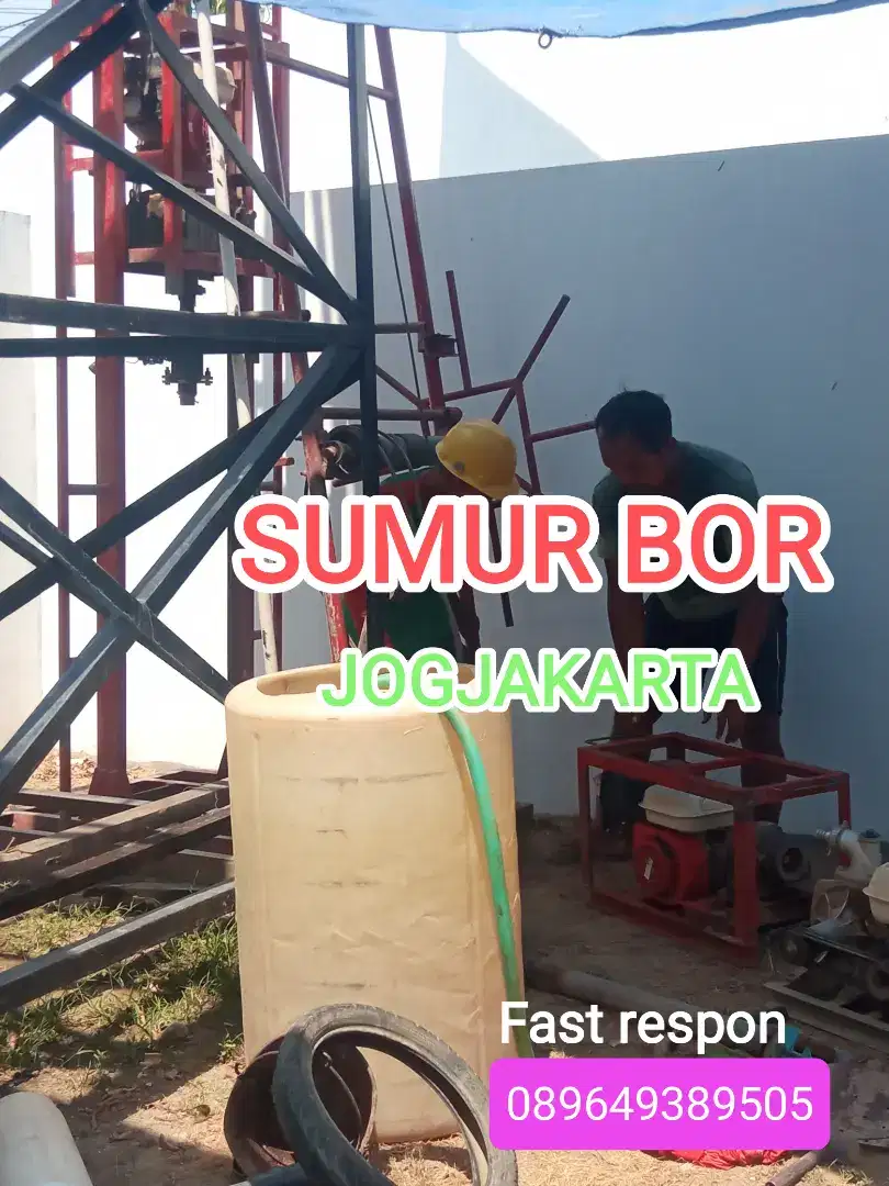 SUMUR BOR SERVIS POMPA SALURAN MAMPET KURAS TANDON