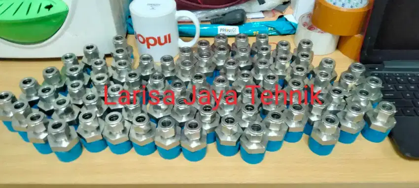 Male Connector Swagelok 1/2Od x 1Npt, Stainlessb316L