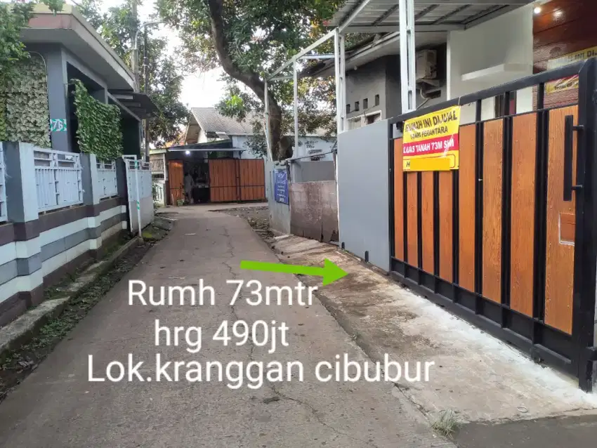 Rumah 73mt Kranggan Cibubur aksesmobil