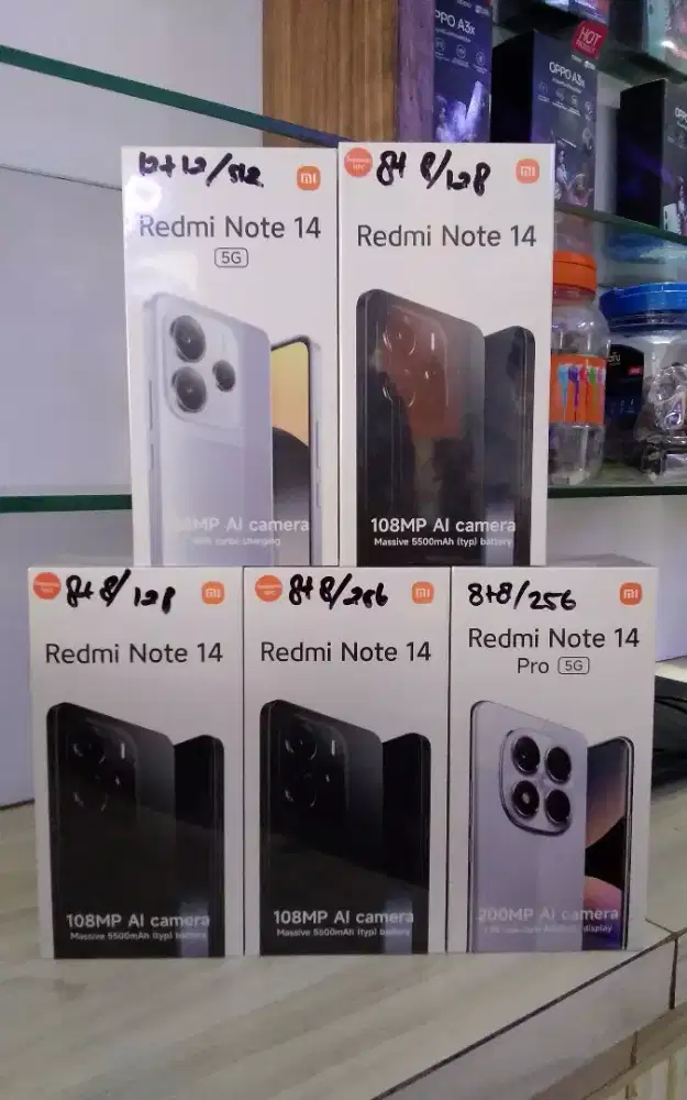 XIOAMI NOTE 14 8+8/256GB GARANSI RESMI FREE AKSESORIS